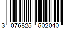 Barcode 3076825502040