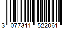Barcode 3077311522061