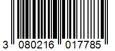 Barcode 3080216017785