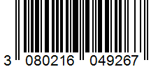 Barcode 3080216049267