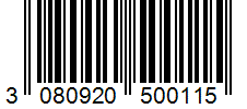 Barcode 3080920500115