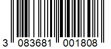 Barcode 3083681001808
