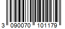 Barcode 3090070101179