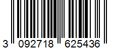 Barcode 3092718625436