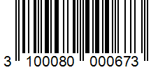 Barcode 3100080000673