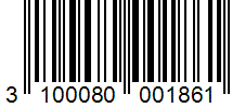 Barcode 3100080001861
