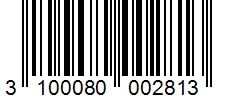Barcode 3100080002813