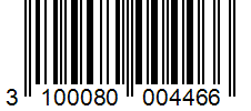 Barcode 3100080004466