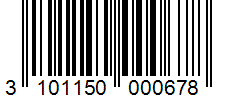 Barcode 3101150000678