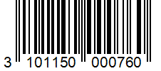 Barcode 3101150000760