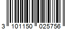 Barcode 3101150025756