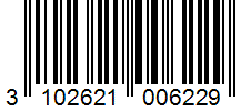 Barcode 3102621006229