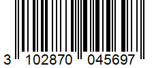 Barcode 3102870045697