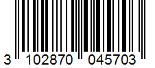 Barcode 3102870045703
