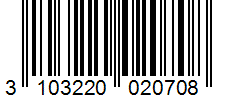 Barcode 3103220020708