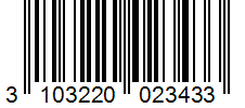Barcode 3103220023433