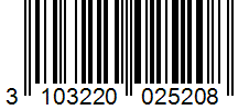 Barcode 3103220025208