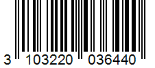 Barcode 3103220036440
