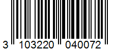 Barcode 3103220040072