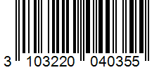 Barcode 3103220040355