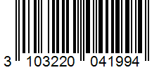 Barcode 3103220041994