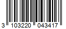 Barcode 3103220043417