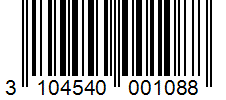 Barcode 3104540001088