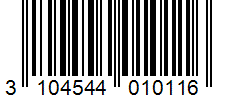 Barcode 3104544010116