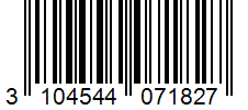Barcode 3104544071827