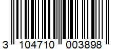 Barcode 3104710003898