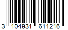 Barcode 3104931611216