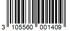 Barcode 3105560001409