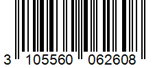 Barcode 3105560062608