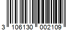 Barcode 3106130002109