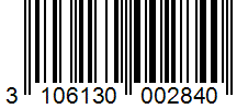 Barcode 3106130002840