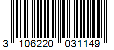 Barcode 3106220031149