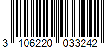 Barcode 3106220033242