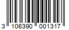 Barcode 3106390001317