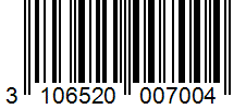 Barcode 3106520007004