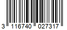 Barcode 3116740027317