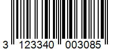 Barcode 3123340003085