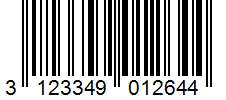 Barcode 3123349012644