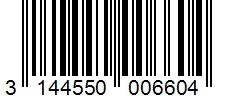 Barcode 3144550006604
