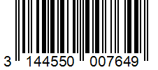 Barcode 3144550007649