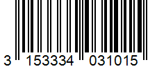 Barcode 3153334031015