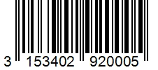 Barcode 3153402920005