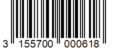 Barcode 3155700000618