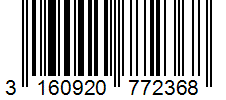 Barcode 3160920772368