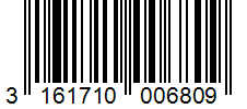 Barcode 3161710006809