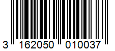 Barcode 3162050010037